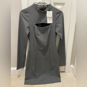 Zara grey bodycon dress size XS